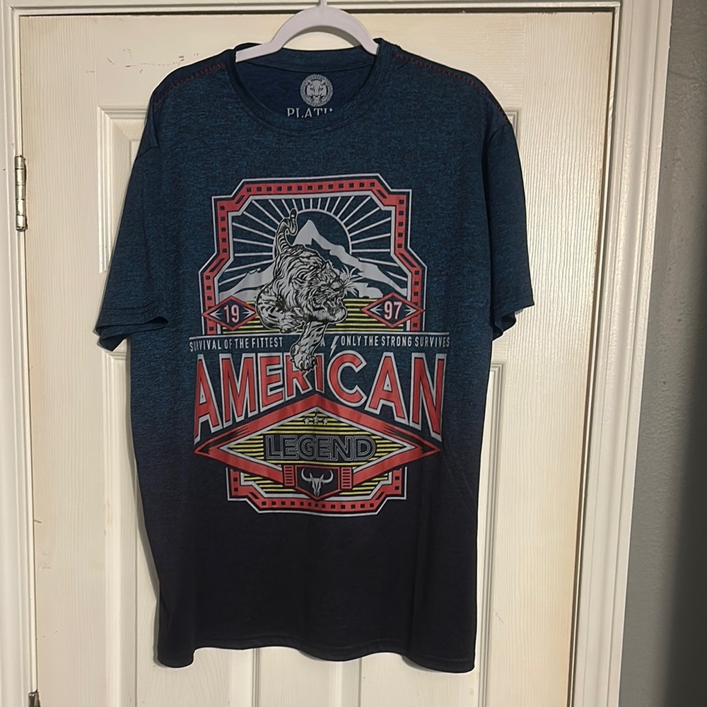 Blue Graphic Men's Shirt